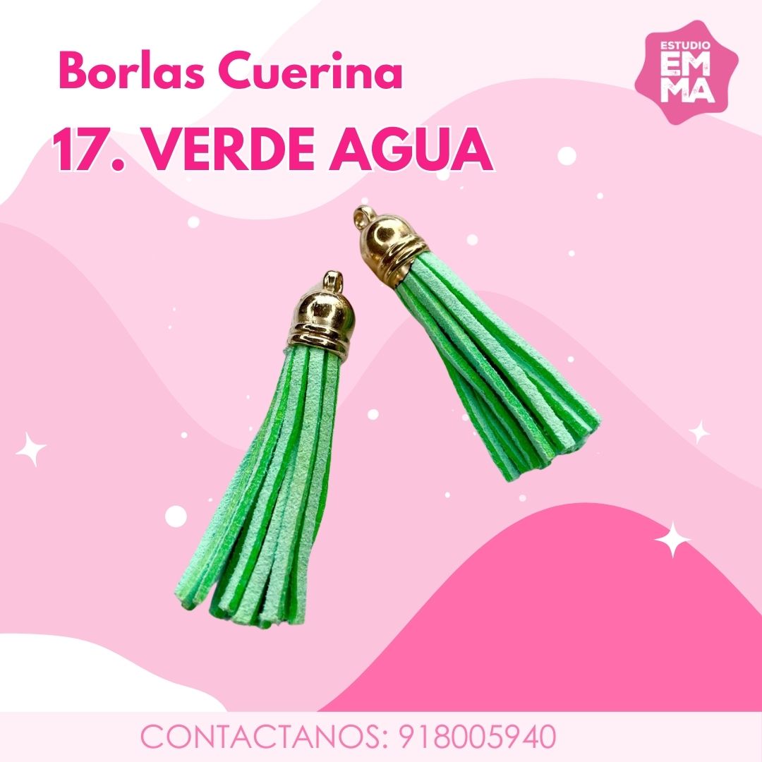 Borlas de cuerina Paq. 5 unidades