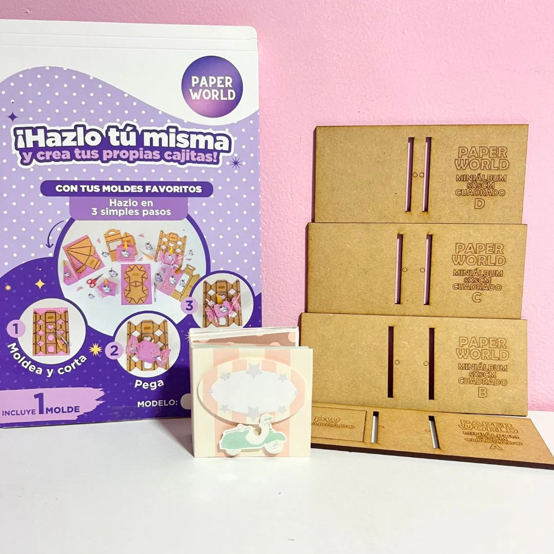 MOLDES PAPER WORLD - CAJITAS A MANO