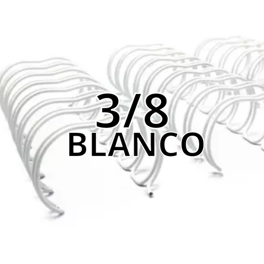 ANILLO DOBLE RING 3/8 - 2 UNID BLANCO