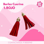 Borlas de cuerina Paq. 5 unidades