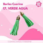 Borlas de cuerina Paq. 5 unidades