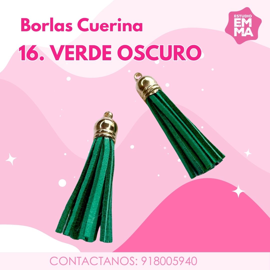 Borlas de cuerina Paq. 5 unidades