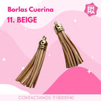 Borlas de cuerina Paq. 5 unidades