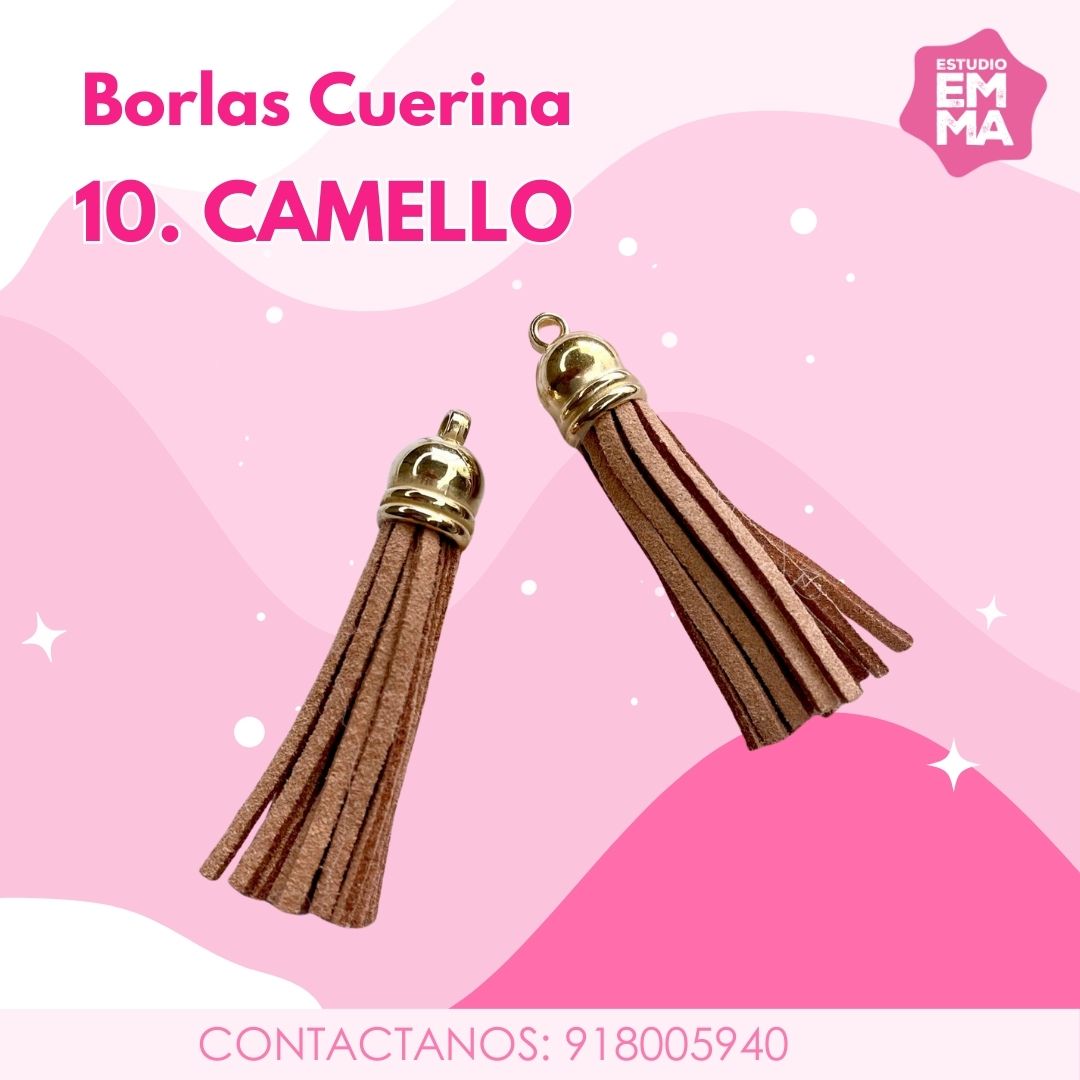Borlas de cuerina Paq. 5 unidades