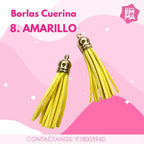 Borlas de cuerina Paq. 5 unidades