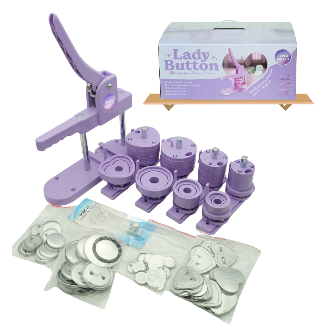 Lady Button - Máquina de llaveros