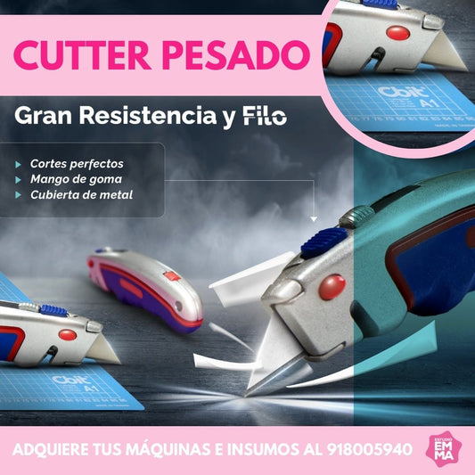 CUCHILLA TRABAJO PESADO Ideal para cortar cartón