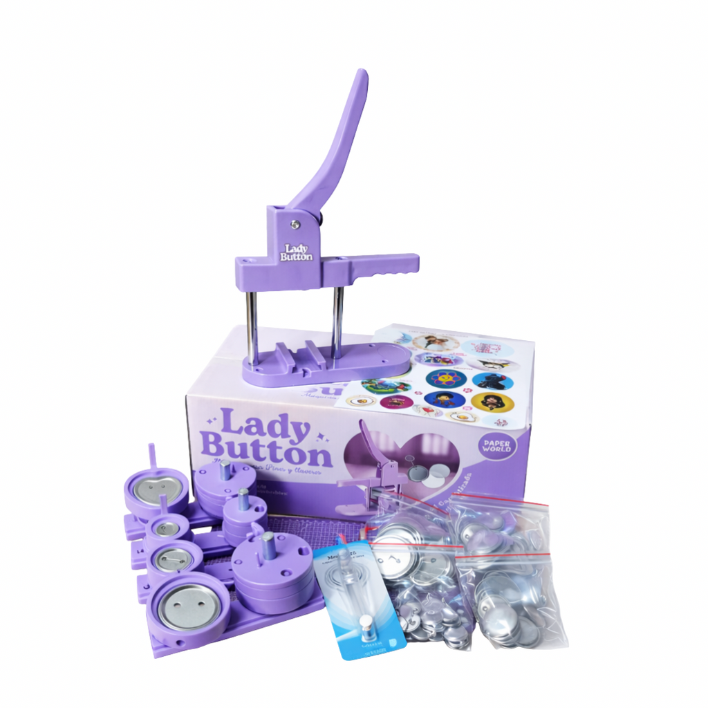 Lady Button - Máquina de llaveros