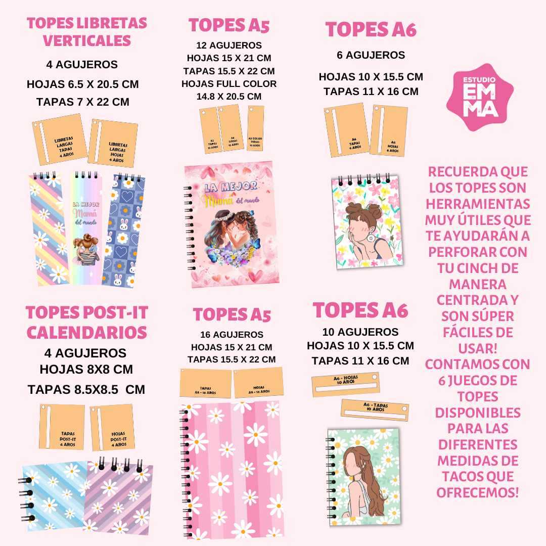 TOPES DE ENCUADERNACIÓN