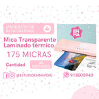 MICAS DE PLASTIFICADO - PAQ. 20 UNIDADES