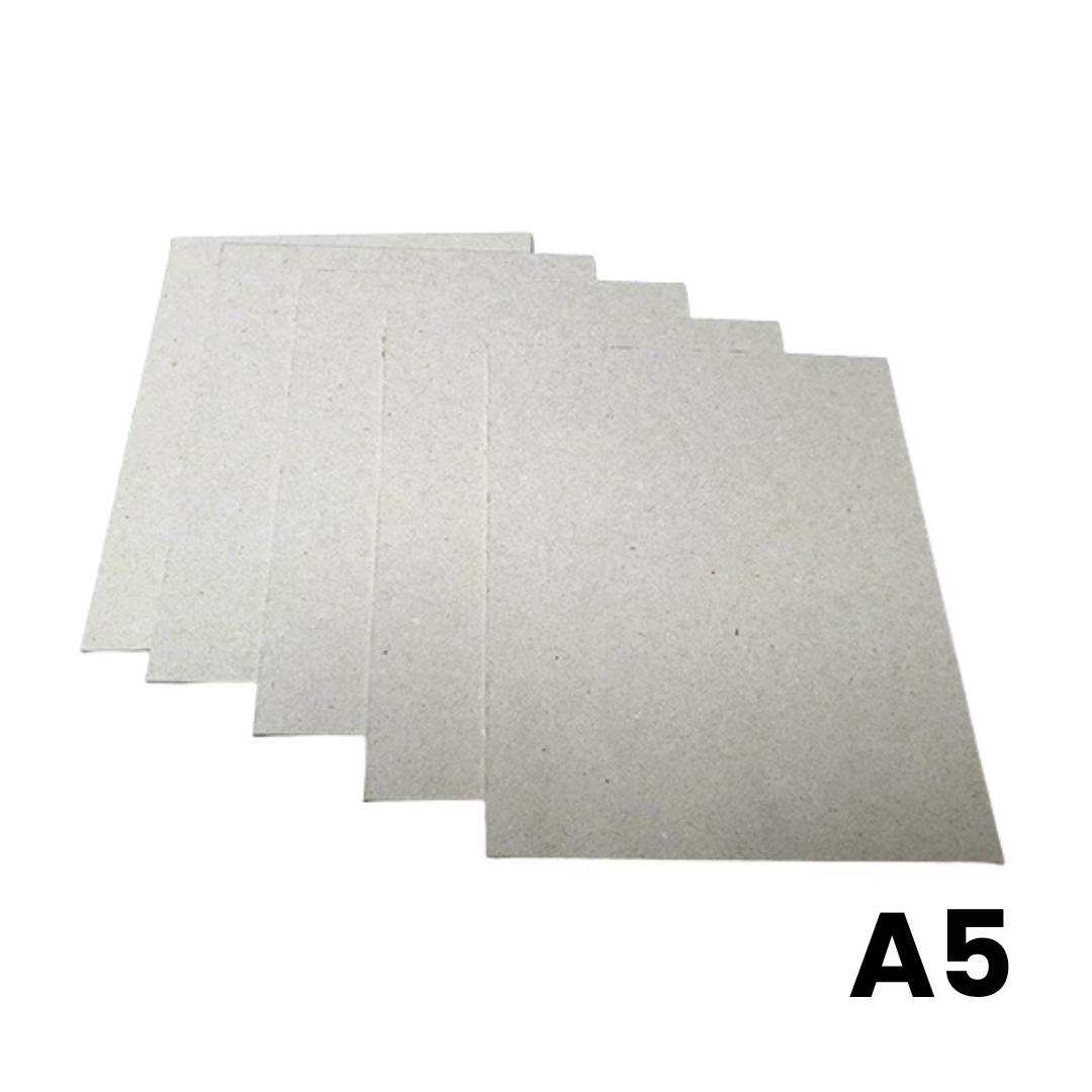 CARTON GRIS A5 15.5X22 CM PAQ. 20 UNIDADES