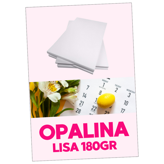 OPALINA LISA 180GR PAQ. 20 UNIDADES