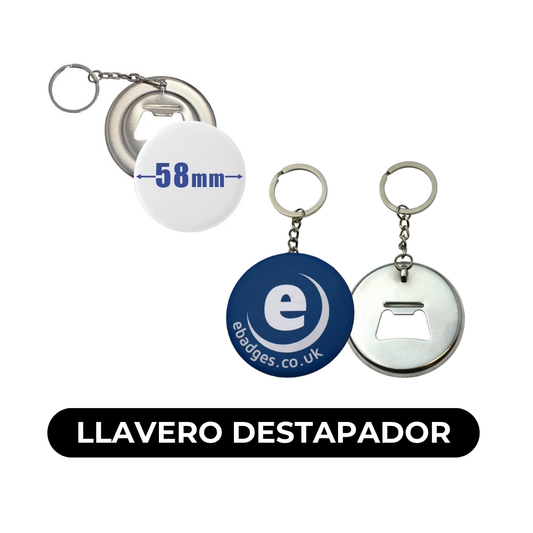 Insumo de Llavero Destapador 58 mm x 10 und