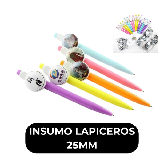 Insumo de lapiceros button 25mm x 10 und
