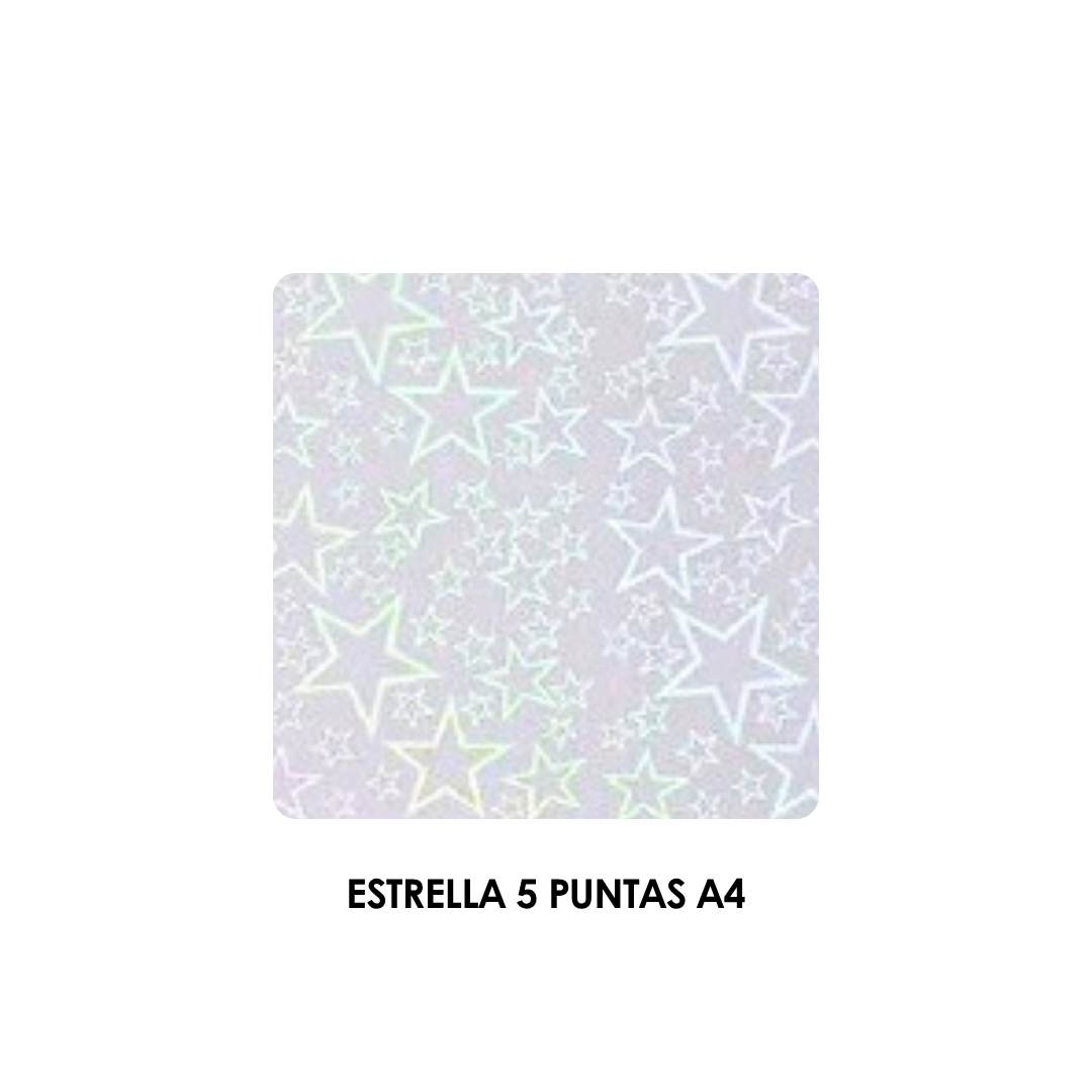 Laminado Holográfico A4 x 10 unidades