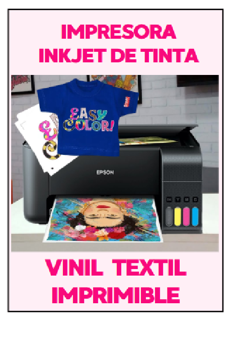 Vinil Textil Imprimible Inkjet x 5 unid