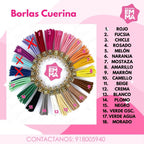 Borlas de cuerina Paq. 5 unidades